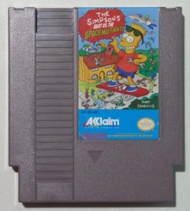 I Simpson Bart vs I Mutanti Spaziali 1985 NES Nintendo Videogioco Originale - Foto 1 di 4