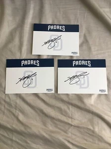 Hunter Renfroe Authentic Autographed Index Cards San Diego Padres - Picture 1 of 6