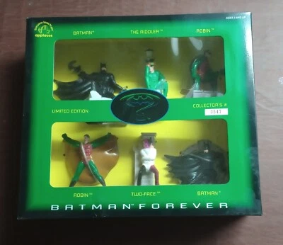 Batman Forever Edición Limitada Juego de 6 Figuras, Batman Robin Dos Caras, 1995 - Nuevo Foto 1 de 3