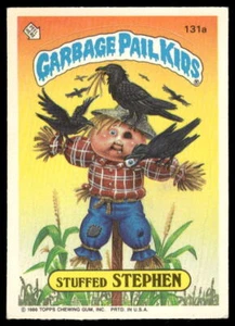 1986 Topps Garbage Pail Kids Series 4 #131a Stuffed Stephen w/ Copyright EX/NM - Imagen 1 de 2
