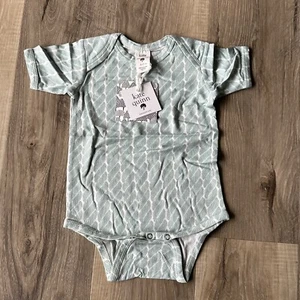 Kate Quinn Baby Short Sleeve Nautical Rope Lap Neck Bodysuit One-Piece 6M - 12M - Picture 1 of 4