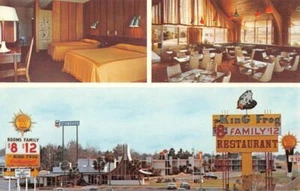 Adel, Georgia QUALITY MOTEL King Frog Restaurant Roadside Vintage Postcard 1960s - Picture 1 of 2
