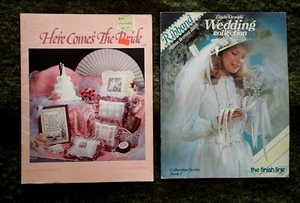 Here Comes the Bride & Wedding Collection Vintage Cross Stitch Bridal Patterns - Picture 1 of 5