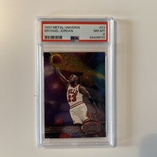 1997 Metal Universe Michael Jordan #23 PSA 8 Card