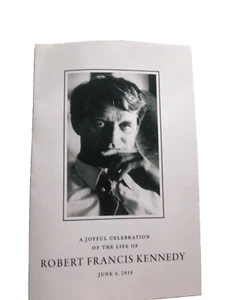 ROBERT KENNEDY RFK CELEBRATION OF LIFE PROGRAM 50TH ANNIVERSARY JUNE 6, 2018 DC - Picture 1 of 3