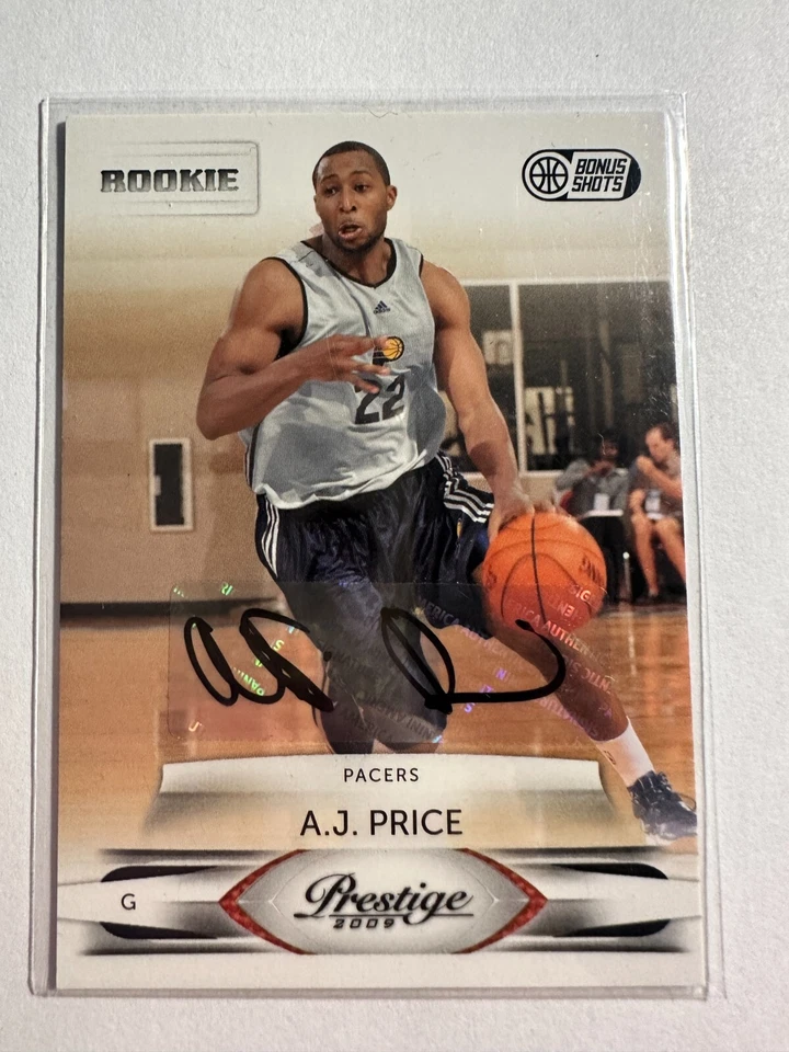 K130,755 - 2009-10 Prestige Bonus Shots Black Auto #196 A.J. Price #/100 - Image 1 of 1