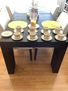 Temper Ware By Lenox Sprite 8 Tea Cups + 10 Dishes Saucers Lot Floral Design VTG - Picture 1 of 10