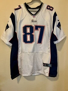 Nike Rob Gronkowski New England Patriots Sewn On-Field Authentic Elite Jersey 52 - Picture 1 of 11