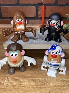 Mr. Potato Head Star Wars Mini Mashers Set of 4 R2D2 Chewbacca Leia Kylo Ren