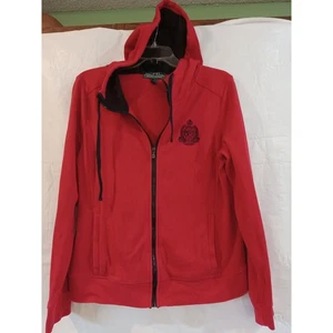 Ralph Lauren Active Rojo Cremallera Completa Sudadera con Capucha Chaqueta Damas Ropa Deportiva Sudadera - Imagen 1 de 8