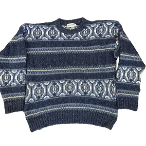 Fisherman Out of Ireland - Wool  LS Sweater Men’s Large Blue - Large - Picture 1 of 7