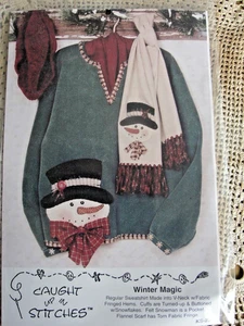 Sweatshirt and Scarf Pattern - Caught up in Stitches - Winter Magic - Picture 1 of 1