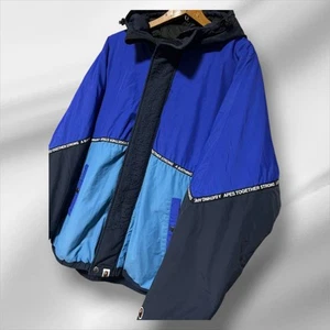 A Bathing Ape BAPE Snowboard Nylon Down Puffer Jacket Size L Rare Sold Out - Picture 1 of 11