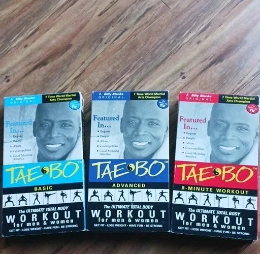 Billy Blanks TAE BO Workout Exercise Lot Set 3 VHS Tapes  - Image 1 of 4