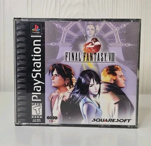Final Fantasy VIII 8 Sony PlayStation PS1 Video Game Black Label Squaresoft - Picture 1 of 12