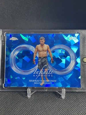 2025 Topps Chrome Sapphire Shavkat Rakhmonov Infinite Sapphire Case Hit SSP  - Image 1 of 2