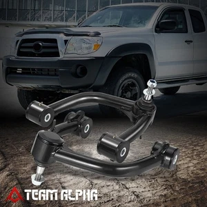 Fits 2005-2024 Toyota Tacoma 4WD Tubular Front Upper Control Arms Kit Black 2-4" - Picture 1 of 6