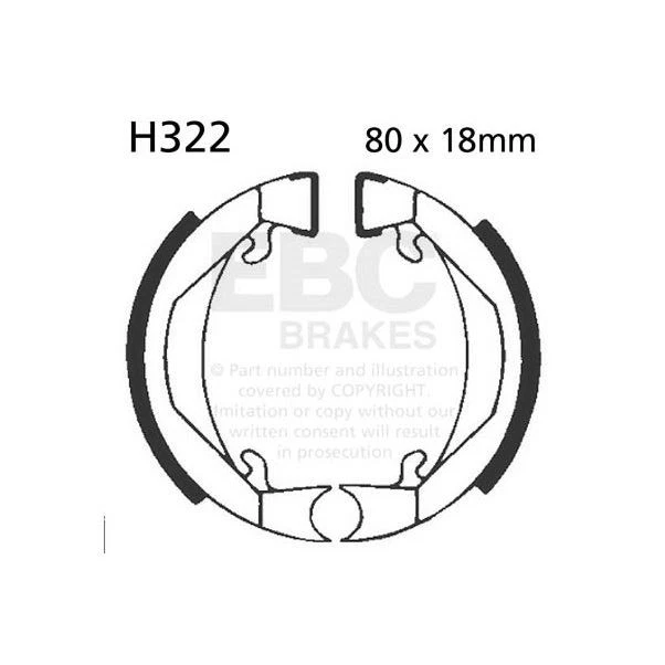 Juego de 5 zapatas de freno traseras izquierdas EBC para KTM 50 SX Mini Adventure 2004-2007 Foto 1 de 1