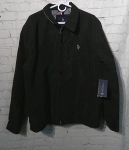Mens Black U.S. Polo Assn. Golf Jacket size XL - Picture 1 of 4
