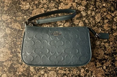 Coach Nolita Signature Canvas Handbag Wristlet In Green New with Tags - Image 1 of 4