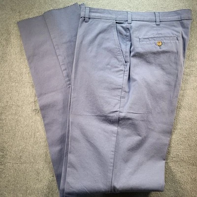 Bills Khakis Cotton Pants Blue Unhemmed Mens 36 NWT Nautical Baby Blue - Image 1 of 4