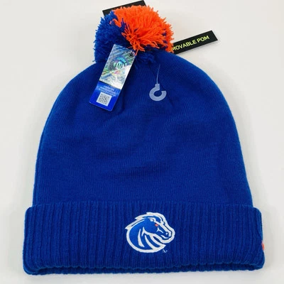 NIKE BSU Boise State Fútbol Gorro Sombrero Nuevo Estilo Extraíble Pom Sudadera con Capucha Gorra Nuevo con Etiquetas Foto 1 de 4