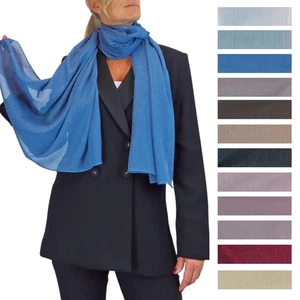 Bufanda de seda para mujer de Paulo Due - Mantón envolvente de gasa fina para viajes y noche - Imagen 1 de 126