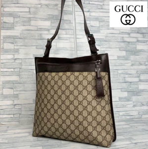 VINTAGE Excellent Condition GUCCI Shoulder Bag GG Pattern Brown Limited Edition - Picture 1 of 9