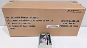NEW 1991 Classic Premier French Edition HOCKEY Draft Pick Sets Sealed Case of 30 - Picture 1 of 4