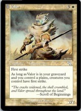 Valor Magic The Gathering Judgement Card Light Play