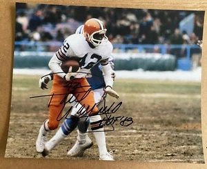 Paul Warfield Autographed Cleveland Browns Signed Photo HOF Ticket Stub Picture - Picture 1 of 2