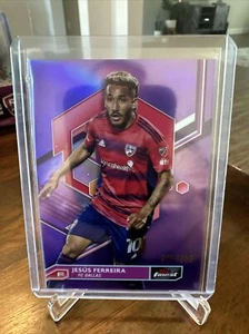 2023 Topps Finest MLS JESÚS FERREIRA REFRACTOR PÚRPURA FC DALLAS 205/250 #58 - Imagen 1 de 3