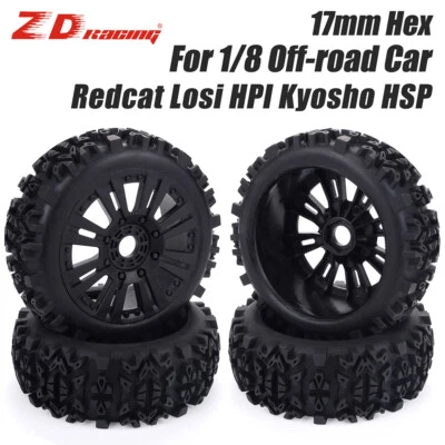 ZD Racing 1/8 120mm RC Car Räder und Reifen 17mm Hex für Redcat Kyosho HSP - Bild 1 von 4