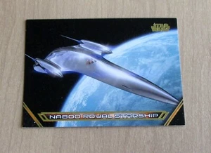 2018 Topps Star Wars Galactic Files GOLD parallel NABOO Royal Starship 4/10 - Picture 1 of 2