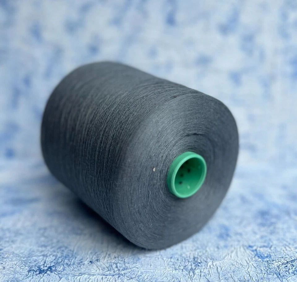 Lino encaje hilo sobre cono, 100% lino gris 4800m/100g, por 100g Foto 1 de 4