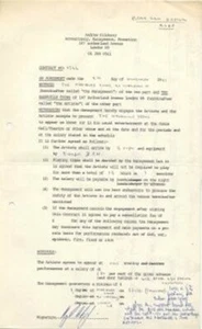 Nashville Teens Marquee Club Performance Contract 1981 - Picture 1 of 1
