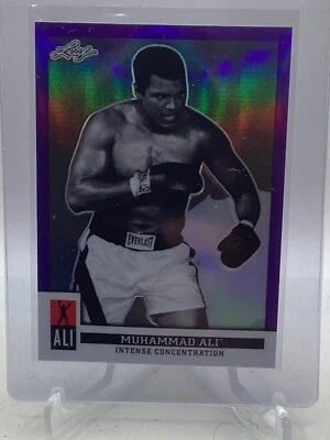 2016 Leaf Muhammad Ali Immortal Collection Purple #20 Muhammad Ali /25 - Image 1 of 2