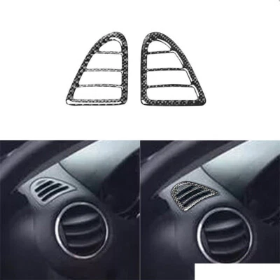 o Mazda RX8 RX-8 2004-2008 fibra de carbono tablero de instrumentos salida de aire lateral cubierta de ventilación 2* Foto 1 de 4