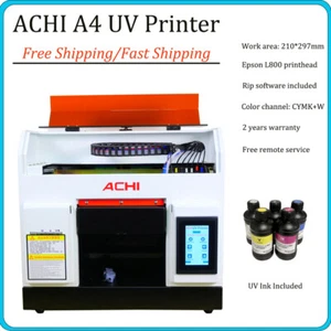 A4 UV Printer Flatbed Printer Epson L800 For Metal Phone Case Sign Printing - Bild 1 von 13