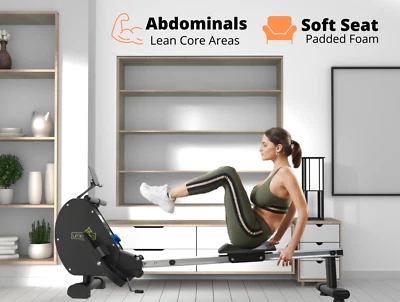 Limepeaks LMP-R430 Rowing Machine Magnetic Resistance Bluetooth Fitshow App - Image 1 of 4