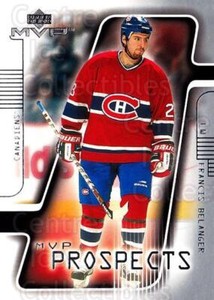 2001-02 Upper Deck MVP #205 Francis Belanger