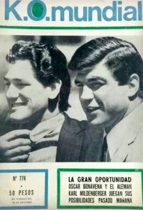 OSCAR BONAVENA - BOXING Original K.O MUNDIAL 774 Argentina 1967 - Bild 1 von 2