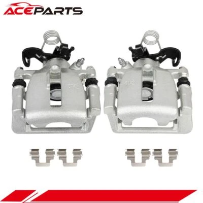 Rear Pair Brake Calipers w/ Bracket LH & RH For 2005-2008 2009 Audi A4 Quattro - Image 1 of 3