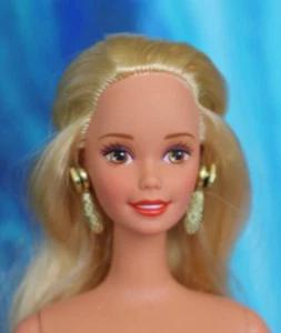 Nude Gold Blonde Barbie Long Hair TNT Brown Eyes Superstar Face DBox4 OOAK - Bild 1 von 11