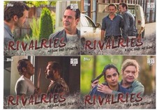 2017 The Walking Dead Season 7 Rivalries Inserts COMPLETE CHASE SET #R1 - R4