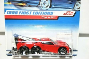 Hot Wheels 1998 primeras ediciones Tow Jam # 658 rojo 6 ruedas - Imagen 1 de 4