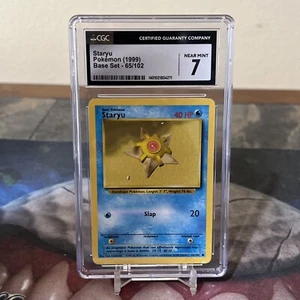Staryu 65/102 CGC 7 - Mint - Base Set Unlimited - Pokemon Card 1999 - Picture 1 of 1