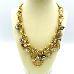 "Collar Off Park Collection 20"" Astrología Celestial Plata Tono Dorado Nuevo" - Imagen 1 de 15