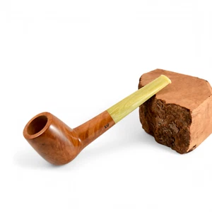 Pipa Briar pipa da fumo a mano libera pipa in legno fatta a mano artigianale rara pipa fiamma - Foto 1 di 10