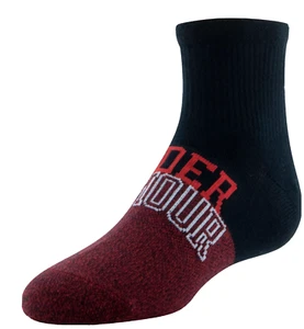 Under Armour Essential Quarter Black, Single Pack Socks Youth Size 13.5 -4.5 - Picture 1 of 2